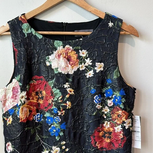 NWT Donna Ricco Floral Print Sheath Dress 12 - Picture 3 of 6